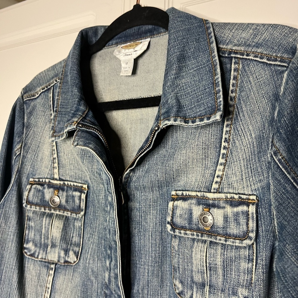 Vintage Talbots Safari Pocket Denim Jacket - Picture 6 of 12